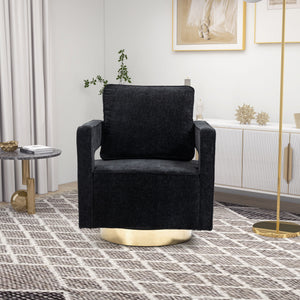 Swivel Accent Open Back Chair Modern Comfy Sofa Chair With Base by Couch.com