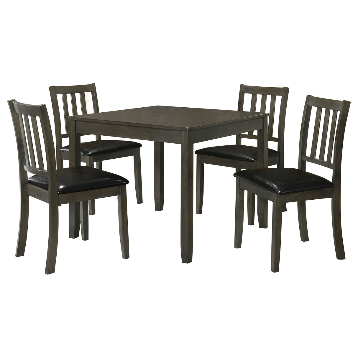 Rowland Charcoal 5-piece Dining Set
