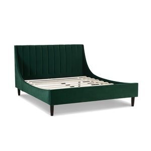 Aspen - Vertical Tufted Modern Headboard Platform Bed Set by Couch.com