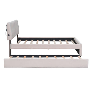 Upholstered Platform Bed With Trundle by Couch.com