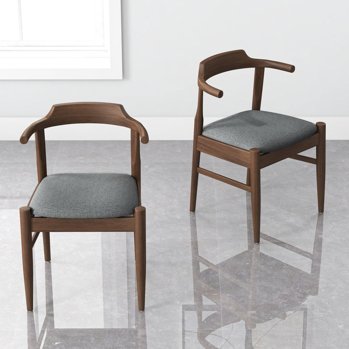 Leon - Mid-Century Modern Dining Chair (Set of 2) by Couch.com