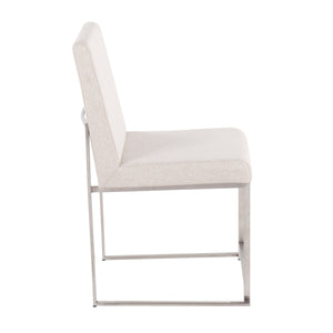 Fuji - Contemporary High Back Dining Chair, Modern Elegance (Set of 2) by Couch.com