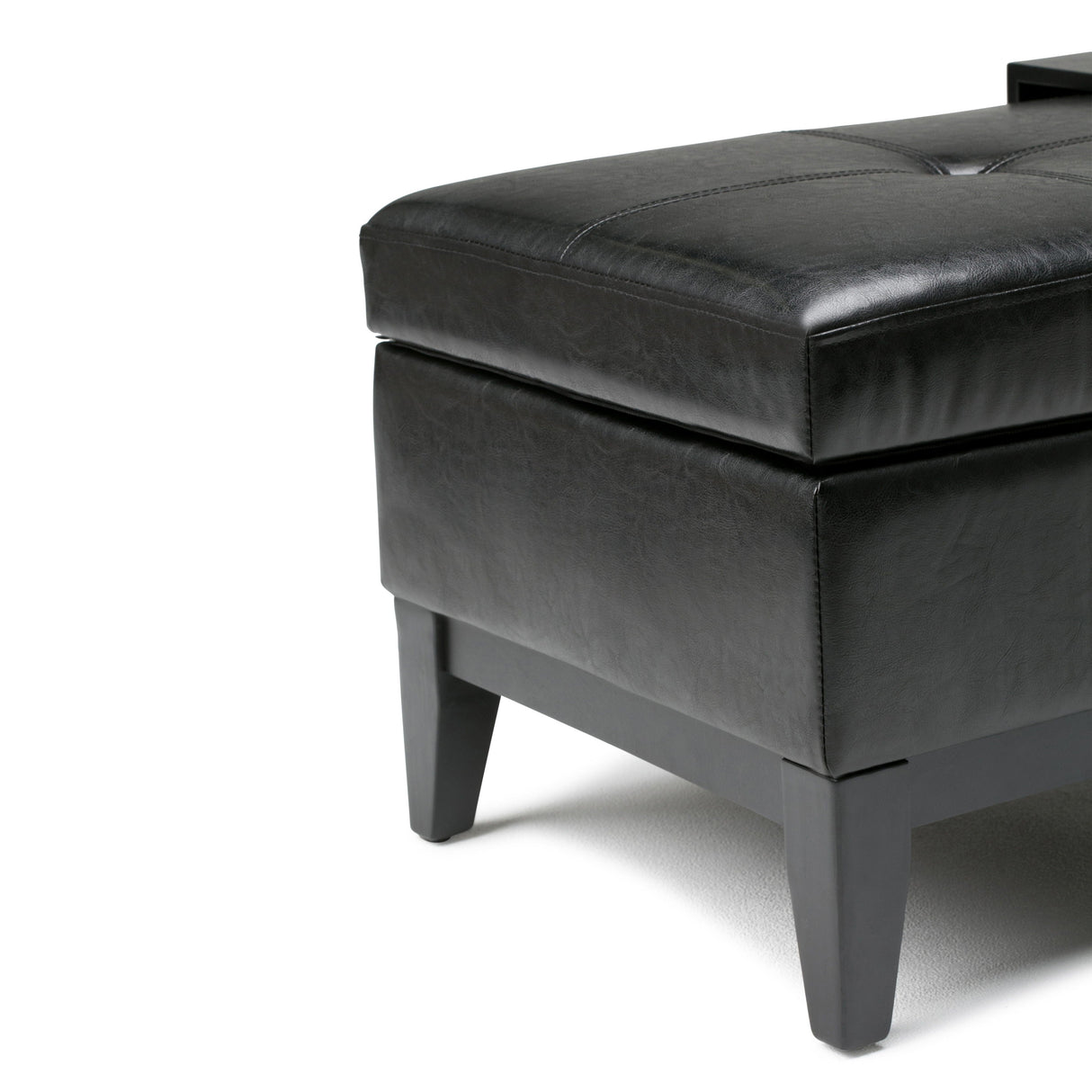Oregon - Contemporary Storage Ottoman Bench With Tray by Couch.com