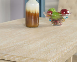 Amonia - 5 Piece Dining Set, Turned-Leg Dining Table With 4 Tufted Chairs - Beige Brown by Couch.com