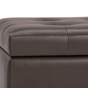 Cosmopolitan - Storage Ottoman - Chocolate Brown by Couch.com