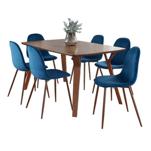 Folia Pebble - 7 Piece Dining Set Mid Century Modern by Couch.com