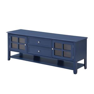 TV Stand With Dual Drawers and Hidden Storage