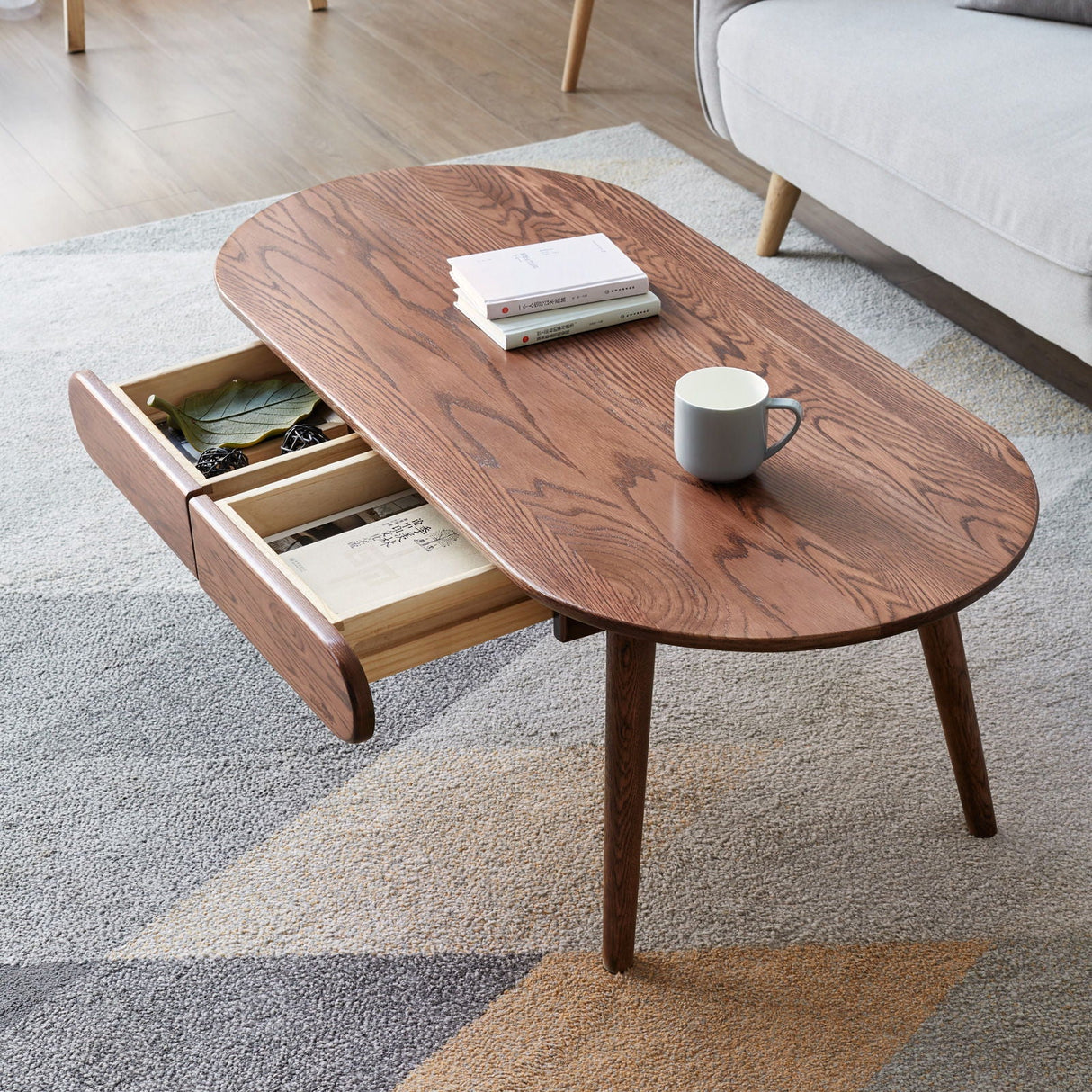 Capsule Centre Low Table With Drawers Coffee Table by Couch.com