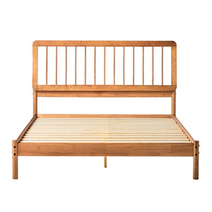 Mid-Century Modern Solid Wood Spindle Bed by Couch.com