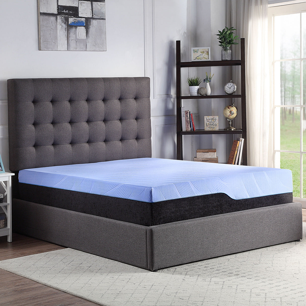Refresh - 12" Hybrid Cooling Fast Responding Latex Foam And Coil Mattress by Couch.com