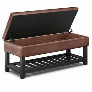 Cosmopolitan - Storage Ottoman Bench With Open Bottom by Couch.com