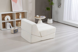 Folding Sofa Bed Couch Unfold For Comfortable Nap Modular Play Couch For Living Room The Office Room Playroom - White by Couch.com