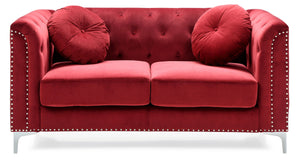 Stylish Sloped Arm Loveseat by Couch.com