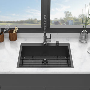 Topmount Kitchen Sink 16 Gauge, Single Bowl