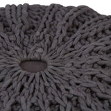 Shelby - Handcrafted Hand Knit Round Pouf by Couch.com
