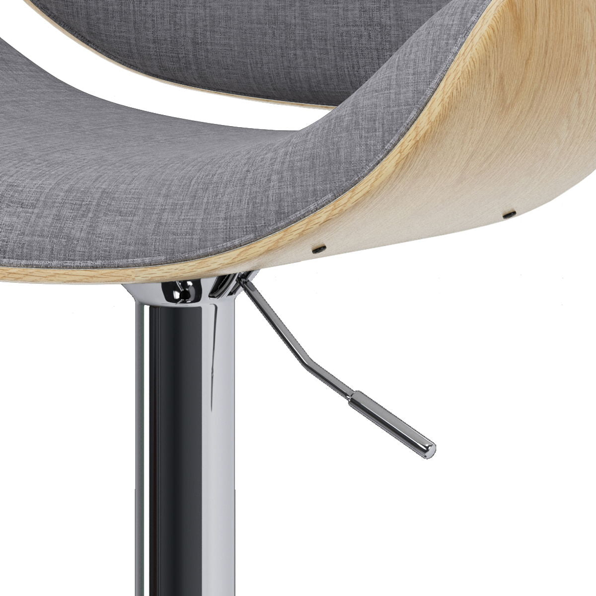 Marana - Handcrafted Bentwood Adjustable Swivel Bar Stool by Couch.com