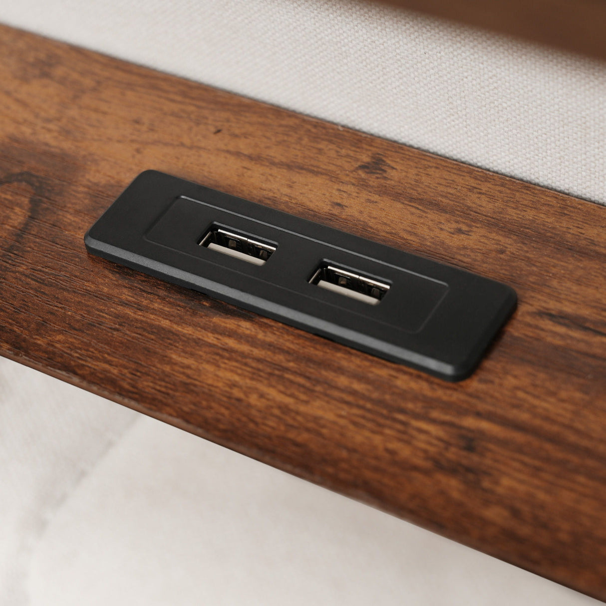 Upholstered Platform Bed With A Hydraulic Storage System, LED And USB Charging (Without Mattress) by Couch.com