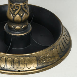 Outsunny 32' Antique Bird Bath with Pedestal Flower Planter Base