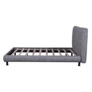 Upholstered Platform Bed With 2 Large Headrests And Thick by Couch.com