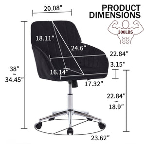 Adjustable Ergonomic Office Chair, Swivel Backrest Seat by Couch.com