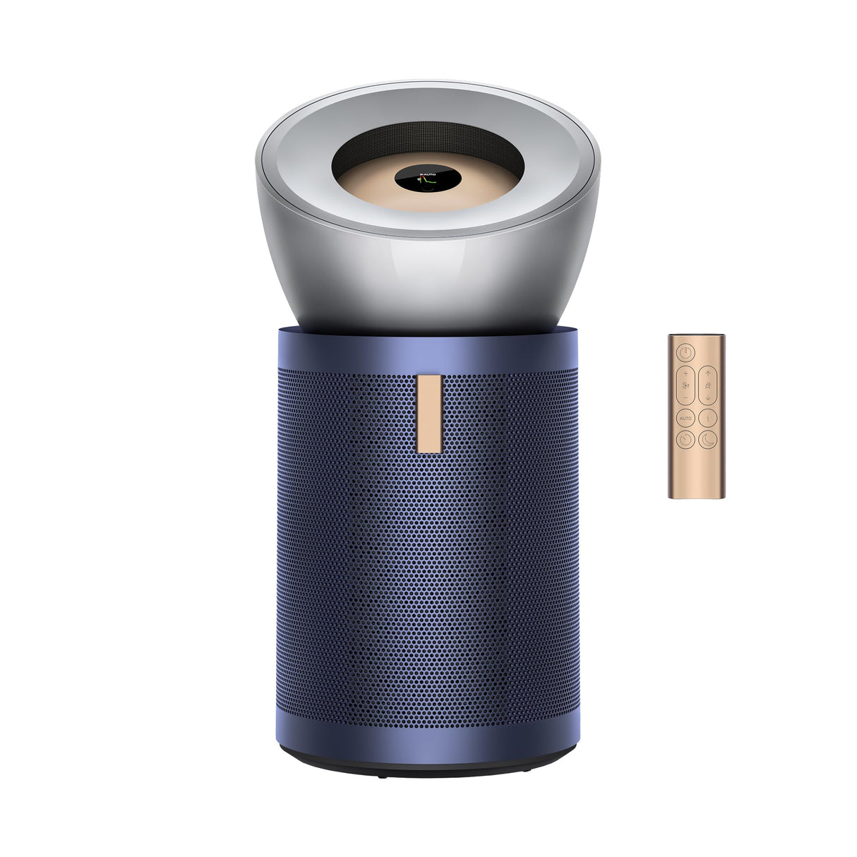 DYSON AIR PURIFIER COOL BIG+QUIET FORMALDEHYDE BP03 TOWER in BRIGHT NICKEL/PRUSSIAN BLUE