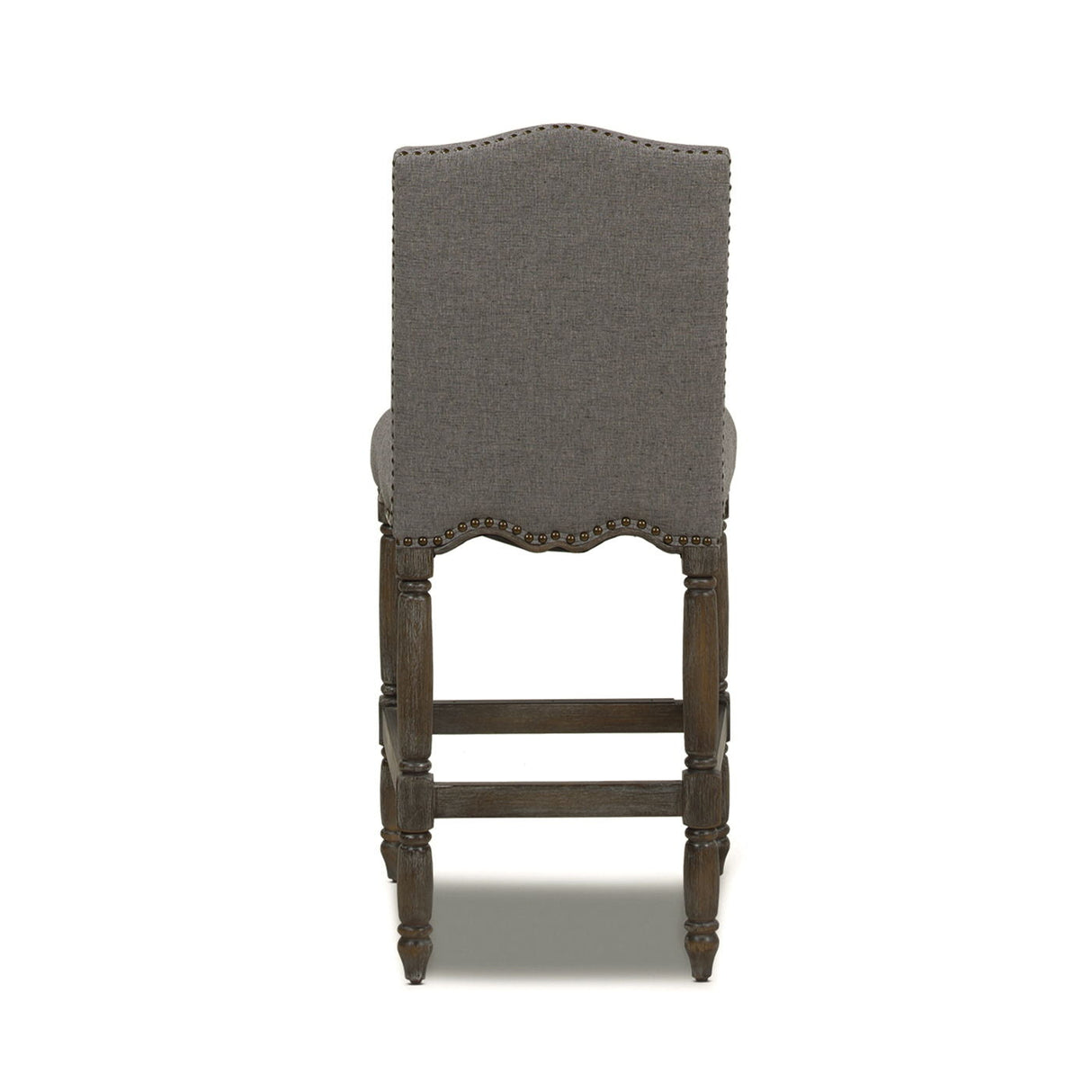 Odette - Farmhouse Upholstered Counter Height Bar Stool - Heathered Gray by Couch.com