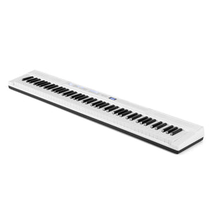 88-Key Electric Piano Keyboard with Adjustable Stand and  Portable Bag-White