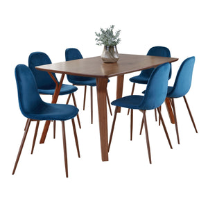 Folia Pebble - 7 Piece Dining Set Mid Century Modern by Couch.com