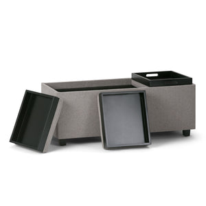 Avalon - Upholstered Storage Ottoman by Couch.com