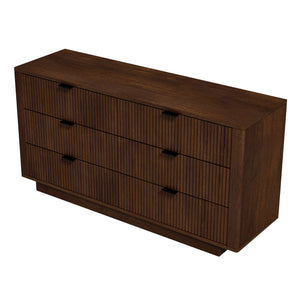 Lola - Mid-Century Modern Dresser With 6 Drawers - Dark Brown by Couch.com