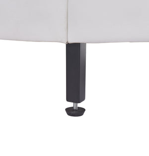 Upholstered Platform Bed With LED Light, Frame Slatted by Couch.com