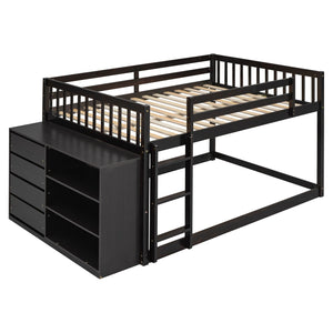 Bunk Bed With 4 Drawers And 3 Shelves by Couch.com