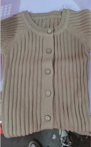 Spring And Autumn Baby Long-sleeved Knitted Jumpsuit Romper