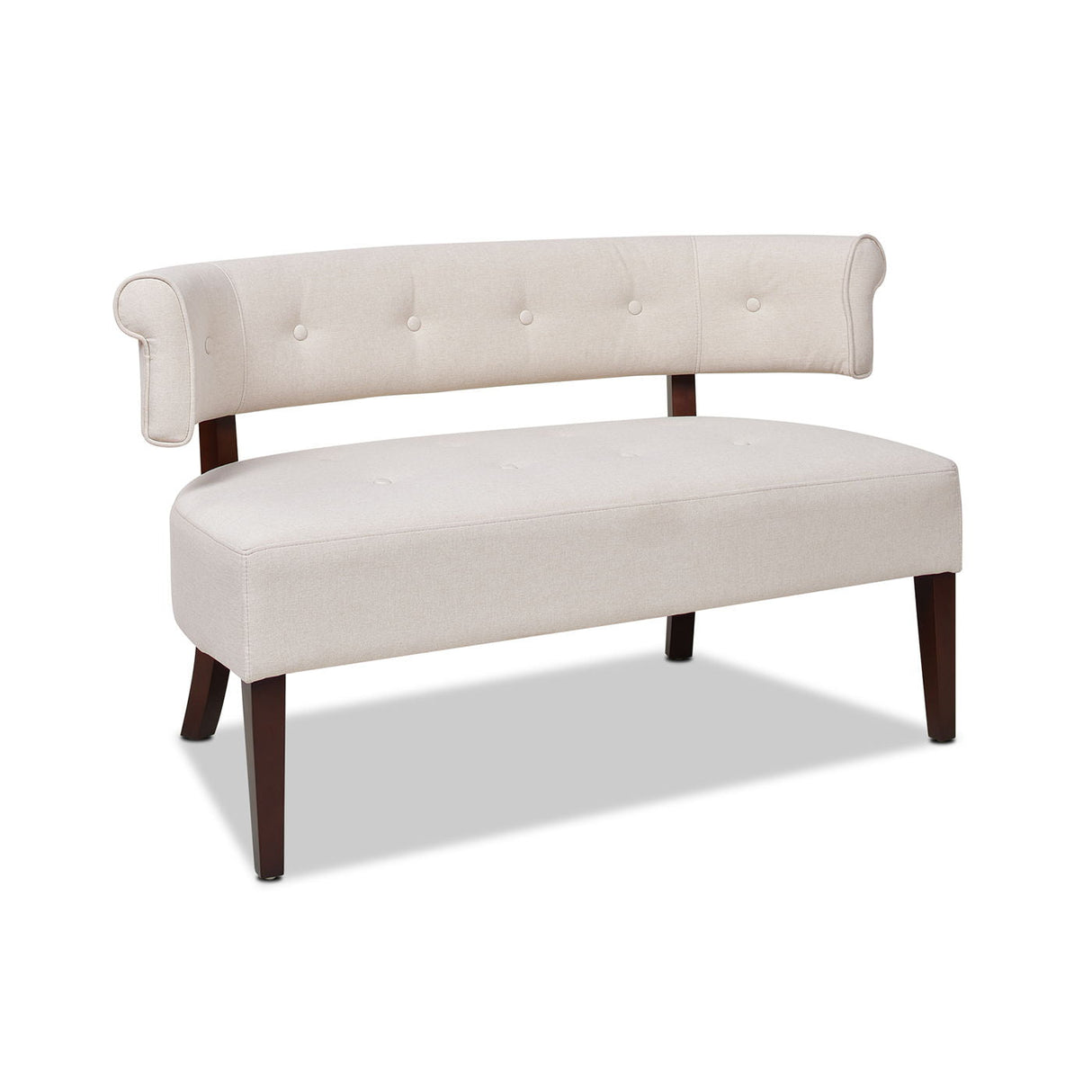 Jared - Versatile Roll Arm Tufted Bench Settee by Couch.com