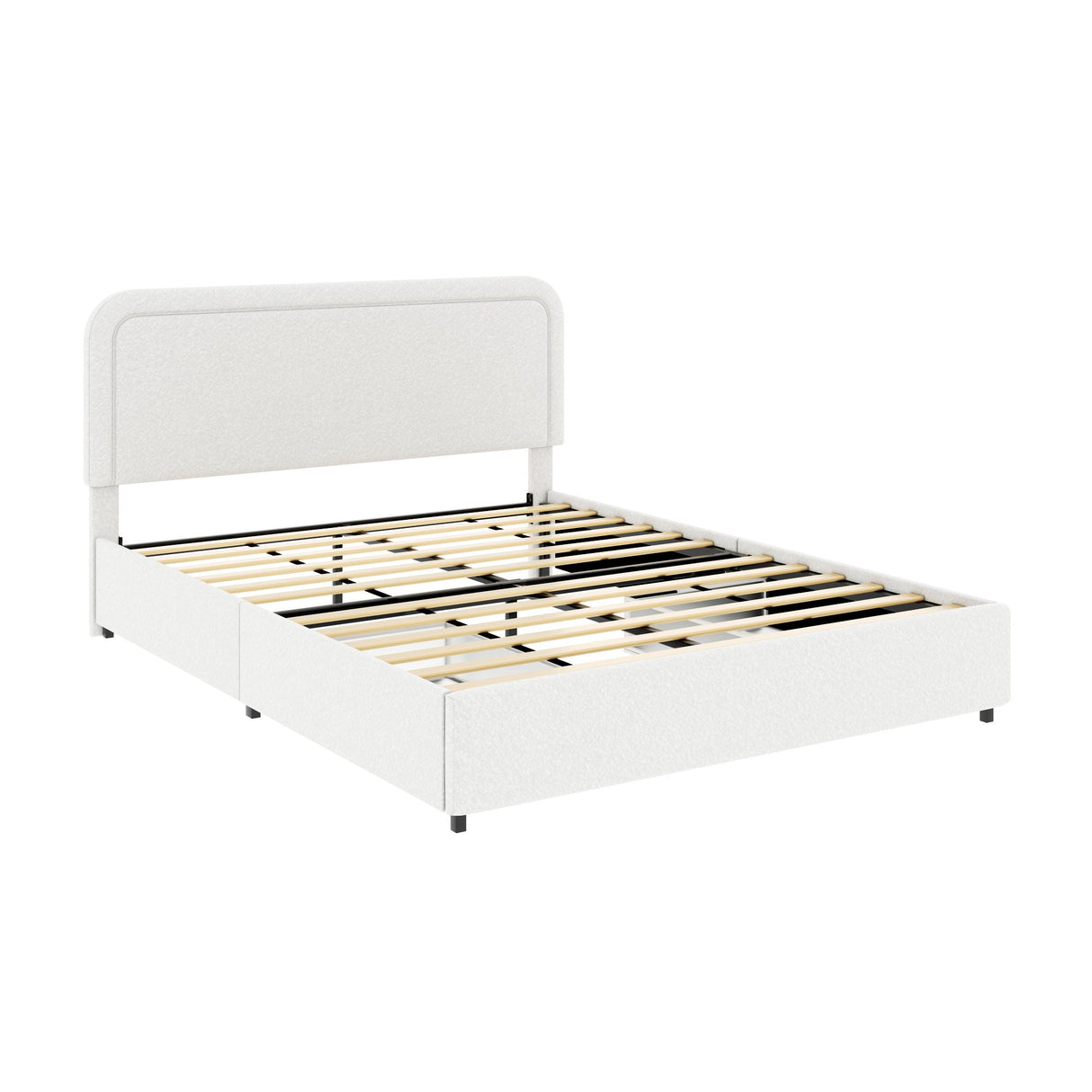 Liv - Patented With Drawers Upholstered Storage Platform Bed by Couch.com