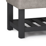 Cosmopolitan - Storage Ottoman Bench With Open Bottom by Couch.com