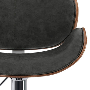 Marana - Multifunctional Handcrafted Bentwood Adjustable Swivel Bar Stool by Couch.com