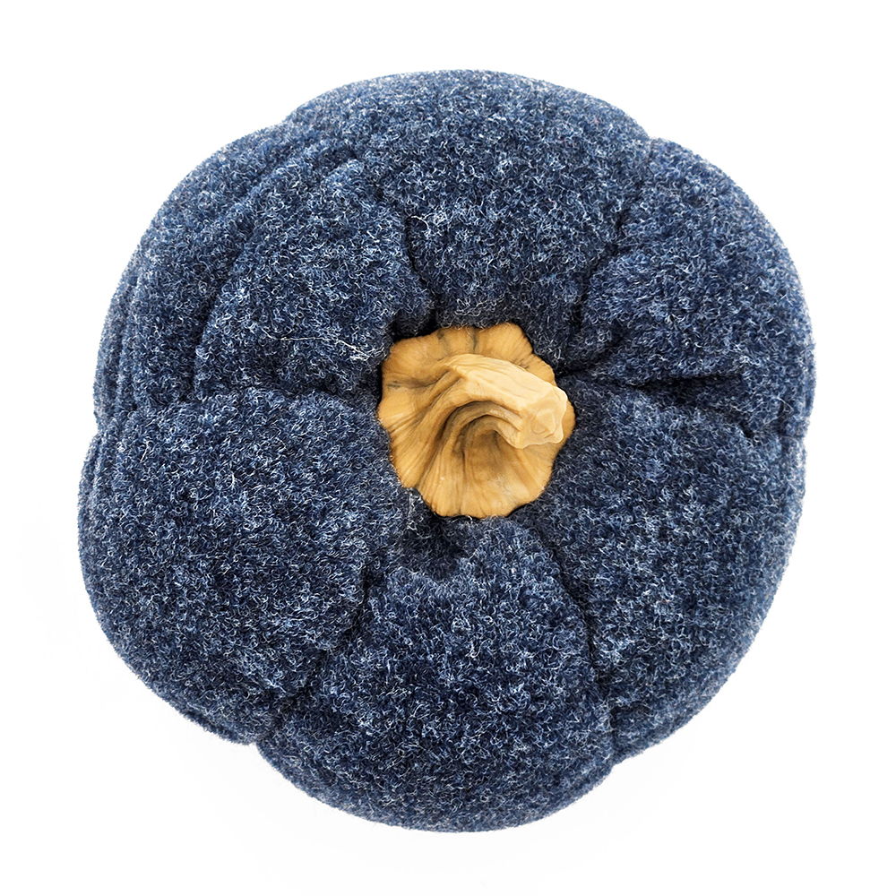 Pumpkin Ornament Decor For Holiday Harvest Festival Fall Festival & Thanksgiving (Set of 3) - Blue by Couch.com