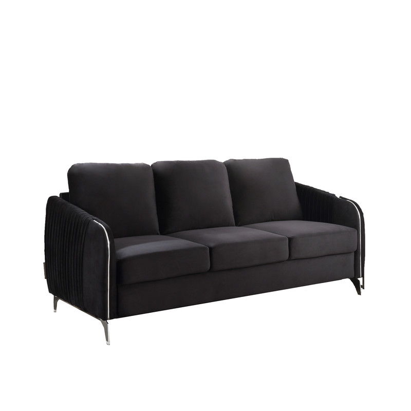 Hathaway - Velvet Fabric Sofa Set by Couch.com
