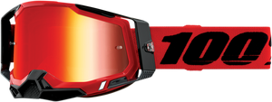 100% Racecraft 2 Goggles - Red - Red Mirror 50010-00003