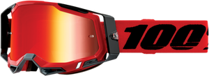 100% Racecraft 2 Goggles - Red - Red Mirror 50010-00003