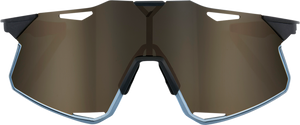 100% Hypercraft Sunglasses - Matte Black - Gold Mirror Lens 60000-00001