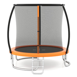 8FT Outdoor Heavy-Duty Recreational Trampoline-Orange