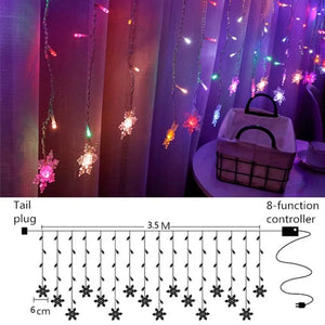Curtain String Light Ball Santa Claus