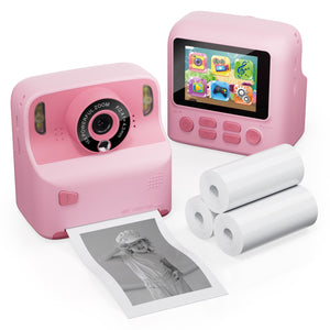 JoyBox KC2 Kids Multi-Function Instant Print 16x Digital Zoom Camera w/ 2.4 Inch Screen & Built-In Inkless Printer - Perfect Fun for Ages 3-12! by Contixo