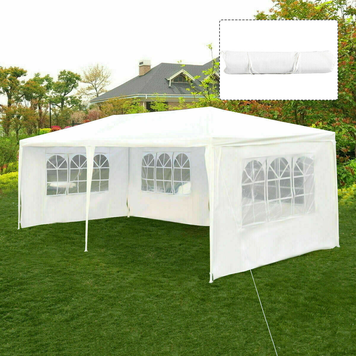 10 x 20 Feet Outdoor Party Wedding Canopy Tent with Removable Walls and Carry Bag by DirectDeals
