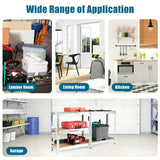 5-Tier Steel Shelving Unit Storage Shelves Heavy Duty Storage Rack-Silver