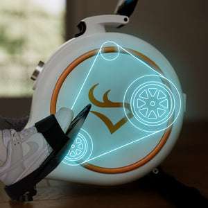 DeerRun RW600 Adjustable 32-Level Magnetic Resistance Long Slide Rail Smart Rowing Machine with PitPat App