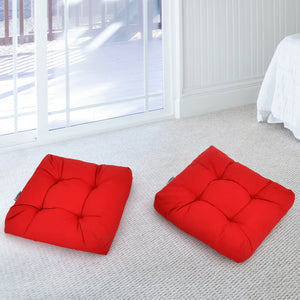 21 Inch x 21 Inch Patio Chair Seat Cushion Pads for Indoor and Outdoor-Turquoise