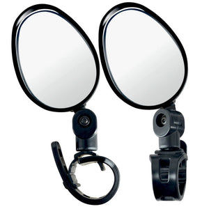 1PC Bicycle Rearview Wide Angle Handlebar Mirrors Flexible Rotate Cycling Rear View Bike Mirror Adjustable 360 Degree Rotatable Rearview Bicycle Mirrors Shockproof Wide Angle Safety Mirror For Most Mountain Road Bike